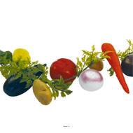 Guirlande de legumes assortis artificiels en Plastique soufflé L 2 m
