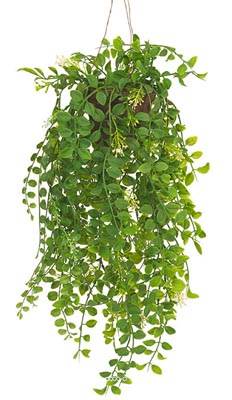 Pilea artificielle en pot L 50 cm très originale en suspension
