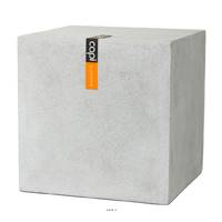 Pidestal en pures Fibres Mora Ext. cubique 35x35x35 cm gris clair